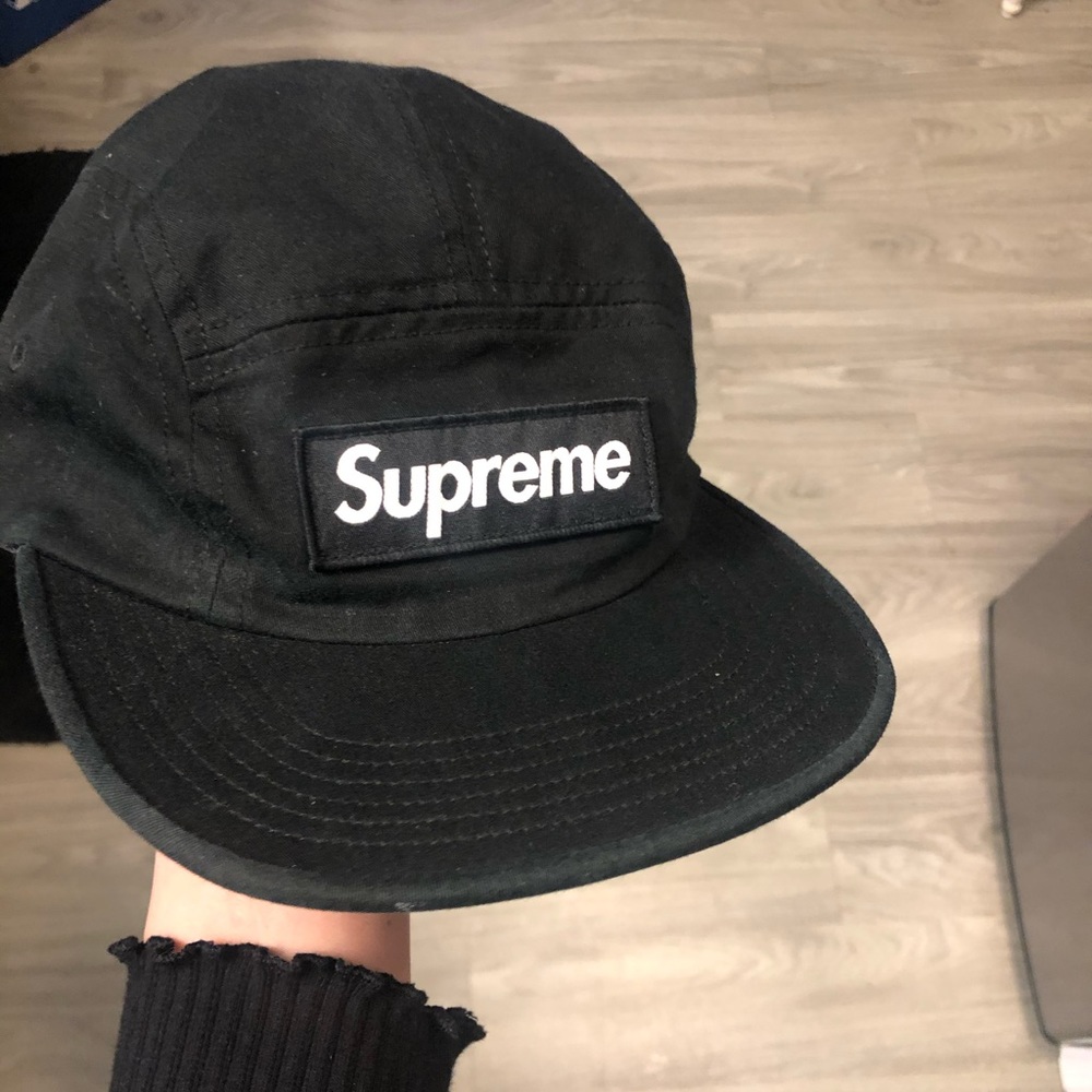 Authentic Supreme 5 panel camp hat